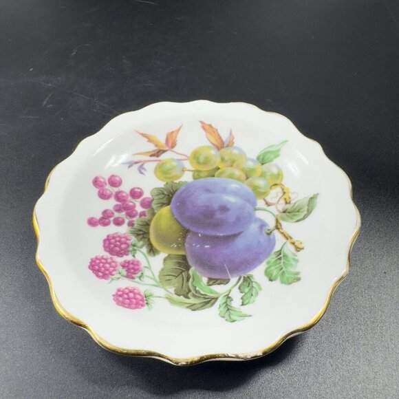 Royal Standard Fine Bone China England Dish Plate Fruit Set 2 Gold Edge 4inch - Picture 12 of 14